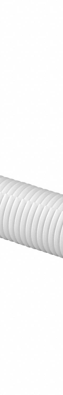 D-LINE Corrugated Split-Loom Tubing: 1 1/4 in Nominal Size, 43 in Overall Lg, LDPE, White (MPN US/CTT1.1W). Key specifications — Chemical Resistant: Yes; Item [MERCH]: Corrugated Loom Tubing; Inside Diameter: 1.02 in; Outdoor Use: Yes; Outside Diameter: 1.26 in; Self Extinguishing: No; Tubing Material: LDPE; Wall Thickness: 0.1 in.