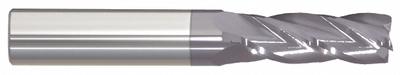 APPROVED VENDOR Square End Mill: Carbide, AlTiN Coated, 4 Flute, 16 mm Mill Dia - General Purpose Carbide Square End Mills