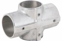 Structural Pipe Fitting: Cross, Cross, 2 in For Pipe Size, For 2 3/8 in Actual Pipe Outer Dia, Gray (MPN 7-9). Key specifications — Manufacturer Part Number: 7-9; Brand: HOLLAENDER; Finish: Mill; Material: Aluminum; Product Type: Cross.