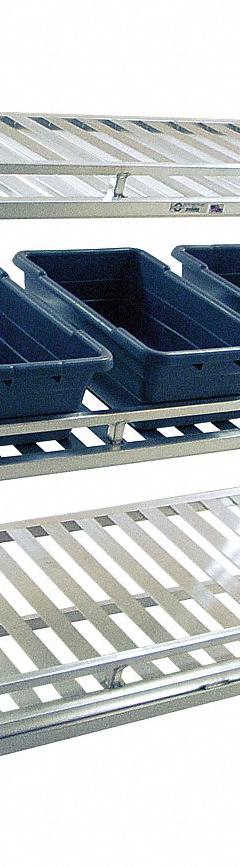 NEW AGE INDUSTRIAL Stock Truck: 1,000 lb, 1-Sided Lipped Lip, 3 Shelves, Polyurethane, Fixed (MPN 97476). Key specifications — Shelf Adjustability: Fixed; Brand: NEW AGE INDUSTRIAL; Color: Silver; Caster/Wheel Configuration: (2) Swivel.