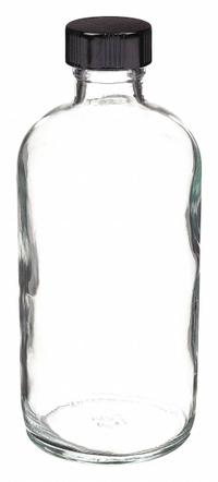 KIMBLE Storage Bottle: 125 mL, Colorless, 22-400 mm, Phenolic, 24, PolyCone, Type III (MPN 5110422V-25). Key specifications — Body Color: Colorless; Pre-Cleaned: None; Body Material: Soda Lime Glass; Brand: KIMBLE; Screw Closure Size: 22-400 mm; Graduated: No; USP Specification: Type III; Closure Attached: Attached.