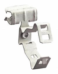 Beam Clip with Conduit & Pipe Hanger, Hammer-On: 1/2 in_3/4 in Trade Size, 25 lb Load Capacity, Gray (MPN 812M24SM). Key specifications — For Minimum Cable OD: 0.709 in; For Maximum Cable OD: 1.181 in; Compatible Conduit Trade Size: 1/2 in; 3/4 in; Compatible Conduit Type: EMT; Beam Flange Thickness: 1/8 in to 1/4 in; Material: Steel; Finish: Corrosion Resistant Coated.