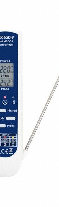 TRACEABLE Digital Thermometer: -67°F to 626°F /-55°C to 330°C, ±0.5°C @ -5 to 65°C, ±1°C Otherwise (MPN 9876737). Key specifications — Brand: TRACEABLE; Accuracy: ±0.5 °C @ -5 to 65 °C, ±1 °C Otherwise.