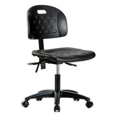 APPROVED VENDOR Ergonomic Chair: Polyurethane, Armless, Ht Range 17 1/4 in to 22 1/2 in - Polyurethane Lab Chairs
