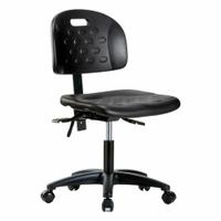 Ergonomic Chair: Polyurethane, Armless, Ht Range 17 1/4 in to 22 1/2 in, 18 in Seat Wd, 5 Casters (MPN BR-HPDHCH-RG-T1-A0-RC-BLK). Key specifications — Foot Support: No; Back Tilt Backward: 13.5°; Back Tilt Forward: 10.5°; Base Material: Nylon; Brand: APPROVED VENDOR; Product Type: Ergonomic Chair; ESD-Safe: Not ESD Safe; Seat Tilt Backward: 3°.