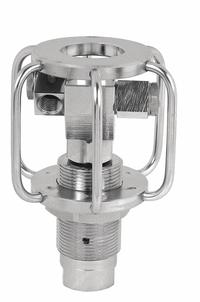 MOSMATIC Surface Cleaner: 3 in Cleaning Path, 3/8 in Inlet Dia, NPTF, Stainless Steel, 2 Nozzles (MPN 81.506). Key specifications — Inlet Gender: NPTF; Brand: MOSMATIC; Housing Material: Stainless Steel.