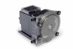 STENNER Peristaltic Chemical Metering Pump: 120V AC, 1/16 hp HP, 315 gpd Max. Flow Rate, Santoprene (MPN S5V5G). Key specifications — Tubing Material: Santoprene; Brand: STENNER; Reproducibility: ±2.0%.