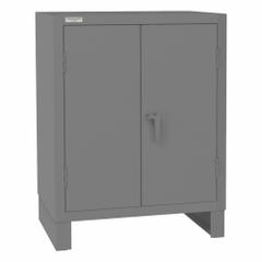 DURHAM MFG Storage Cabinet: 36 1/4 in x 24 1/4 in x 48 in, Swing Handle & Padlockeable, Legs, Gray (MPN 3504-95). Key specifications — attr62713: Recessed; attr62698: Gray; attr62736: Welded; attr87895: Legs; attr62693: Assembled; attr62737: Stationary; attr62694: Adjustable; attr62695: Powder Coated.