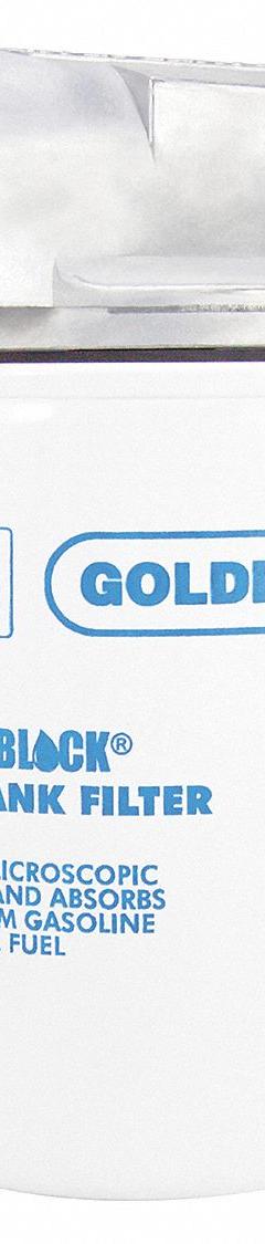 GOLDENROD Fuel Filter: Water & Particulate, Repl Filter, Water / Particulate, 25 gpm Max. Flow Rate (MPN 596). Key specifications — Brand: GOLDENROD; Body Material: Steel/Zinc; Compatible Manufacturer Model Number: 570-1; Series: 596-5.