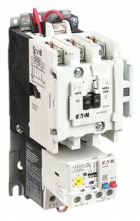 EATON NEMA Magnetic Motor Starter: Non-Reversing, 3 Poles, NEMA Size 2, 45 A, 120V AC Coil (MPN AN19GN0A5E020). Key specifications — Brand: EATON; Auxiliary Contact Form: 1NO; Coil Voltage: 110/120V AC; Phase: Three; Operator: None; Operator Controls: None; Auxiliary Contacts Included: 1NO; Signaling Features: Pilot Light.
