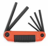 PROTO Hex Key Set: 1 - 5 Pieces, Folding, SAE, Std End, Short, 1 Pieces, Holder, Black Oxide, 6 Tips (MPN J4996CG). Key specifications — attr1205553: Not Tether Capable; attr1205554: PROTO; attr1205568: Black Oxide; attr1293176: 1 - 5 Pieces.