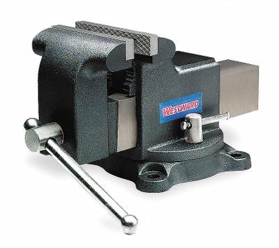 WESTWARD Combination Vise: Heavy Duty, Covered, 5 in Jaw Face Wd, 5 in Max Jaw Opening - Combination Bench & Pipe Vises