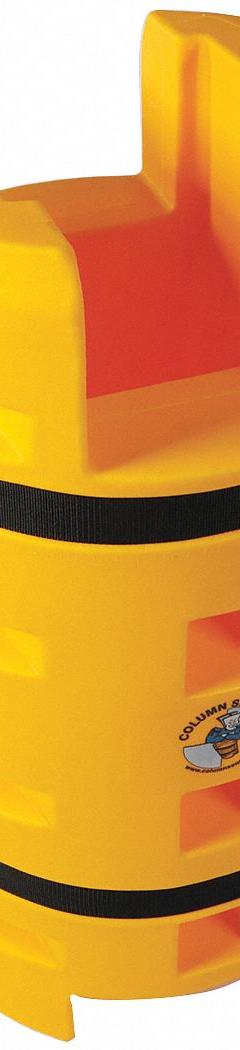 SENTRY Column Protector: 12 in, 10 in, 12 in (H-Beam)/12 in (Round)/12 in (Square), Square, LLDPE (MPN CS2442-12SFE). Key specifications — Color: Yellow; Maximum Compatible Column Length: 12 in; Minimum Compatible Column Length: 10 in; Brand: SENTRY; Material: LLDPE.