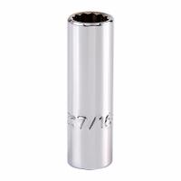 PROTO Socket: SAE, 3/8 in Drive Size, 7/16 in Socket Size, 12-Point, Deep, Chrome, Socket (MPN J5014). Key specifications — attr1204417: PROTO; attr1204392: Chrome.