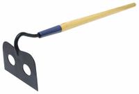 MARSHALLTOWN Perforated Mortar Hoe: Steel, 4 3/4 in Blade Wd, 7 in Blade Lg, Straight, Hardwood (MPN 14278). Key specifications — attr1008648: Perforated Mortar Mixer Hoe; attr1008645: Straight; attr1004999: MARSHALLTOWN; attr1008644: Hardwood.