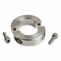 RULAND MANUFACTURING Shaft Collar: 2-Piece, Metric with Inch Bore, Round, Clamp-On, 15 mm Collar Wd (MPN MSP-25E-SS). Key specifications — Brand: RULAND MANUFACTURING.