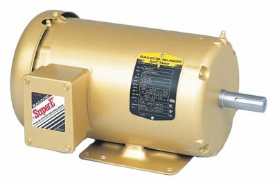 BALDOR General Purpose Motor: Rigid Base Mount, Totally Enclosed Fan Cooled, 3 hp - Rigid Base 3-Phase General Purpose AC Motors