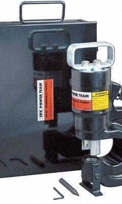POWER TEAM Hydraulic Punch Kit: HP35S, Dies/Punch, Round Punch, 10,000 psi Op Pressure - Max, PE172