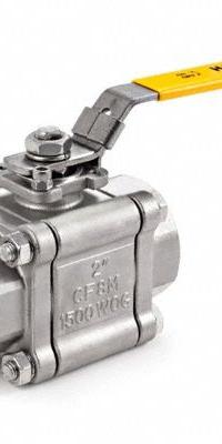 HAM-LET Manual Two-Way Ball Valve: 1/2 in, Stainless Steel, Straight, FNPT x FNPT, Three-Piece (MPN H-510-SS-N-1/2). Key specifications — Brand: HAM-LET; Handle: Locking Lever.