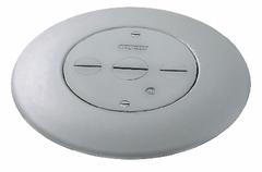 HUBBELL WIRING DEVICE-KELLEMS Service Fitting: Round, Gray, Aluminum, Smooth, 7 in Dia. x 1/2 in H (MPN FRF3GY). Key specifications — attr211014: HUBBELL WIRING DEVICE-KELLEMS; attr1046648: Gray; attr1046653: Round; attr1046654: Smooth; attr1046660: Aluminum.