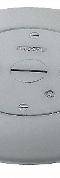HUBBELL WIRING DEVICE-KELLEMS Service Fitting: Round, Gray, Aluminum, Smooth, 7 in Dia. x 1/2 in H (MPN FRF3GY). Key specifications — attr211014: HUBBELL WIRING DEVICE-KELLEMS; attr1046648: Gray; attr1046653: Round; attr1046654: Smooth; attr1046660: Aluminum.
