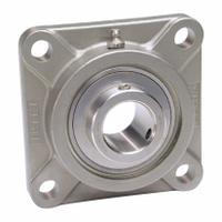 IPTCI BEARINGS Flange Mount Bearings: Radial Ball, 1 in Bore, SS, Set Screws, 3 3/4 in Lg, Cap Ready (MPN SUCSF205-16 CAP READY). Key specifications — Brand: IPTCI BEARINGS; Lubricant Material: Mobil FM222; Mounting Bolt Size: 3/8 in; System of Measurement: Inch; Included Bearing Cap: Cap Ready.