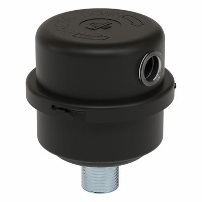 SOLBERG Filter Silencer: 3/8 in Inlet Size, 8 scfm, 3.56 in Overall Ht - Air Compressor Intake Filters & Silencers