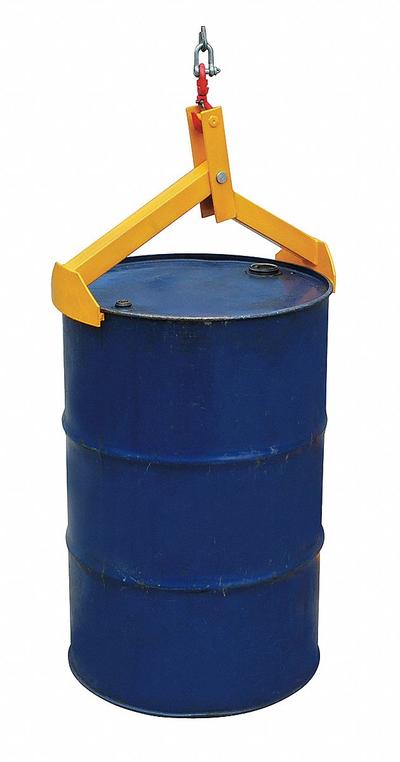 Dayton Drum Lifter: 2 Grip Points, For 55 gal/85 gal Drum Capacity, Metal, 1,000 lb Wt Capacity - Drum Lifting Hooks