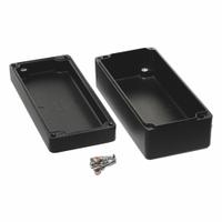 HAMMOND Enclosure: Die-Cast Aluminum, 6 in x 3 in x 2 in, NEMA 12/13/4/4X/6/6P, Screw On (MPN 1590Z135BK). Key specifications — Brand: HAMMOND; Closure Method: Screws; Knockouts: Not Included.