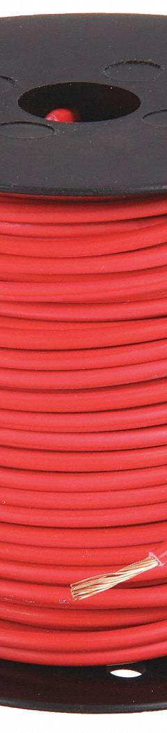 GROTE Primary Automotive Wire: GPT, 100 ft, 1 Conductor, 12 AWG, Red, 60 V Volt, SAE J1128 (MPN 87-6000). Key specifications — Brand: GROTE.