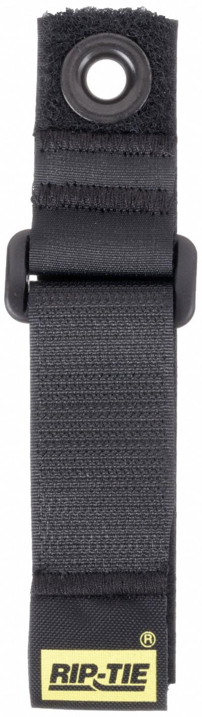 RIP-TIE Hook-and-Loop Cinch Strap: 7 in Lg, 1.50 in, 1 in Wd, 90 lb Tensile Strength - Grommet Mount Hook-and-Loop Cable Ties