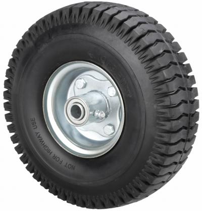 APPROVED VENDOR Solid Wheel: 10 3/16 in Wheel Dia., 3 in Wheel Wd, Rubber, 390 lb Load Capacity - Flat-Free Solid Rubber Wheels