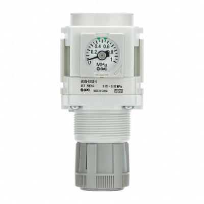 SMC Regulator: Die-Cast Zinc, 1/4 in G, 7.251887 psi to 123.2821 psi, 1 MPa Max Op Pressure - SMC FRL Air Regulators