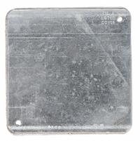RACO Electrical Box Cover: 1 Gangs, Blank, For Square Box Shape, Steel, 4 in Overall Lg (MPN 762). Key specifications — Brand: RACO; For Box Shape: Square; Material: Steel; Cover Design: Blank.