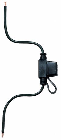 BUSSMANN In-Line Fuse Holder: Non-Rejection Block Style, 1 Pole, 32 V DC Rating, Wire Leads (MPN HHL). Key specifications — Compatible Fuse Series: 297; Brand: BUSSMANN.