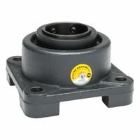 MOLINE BEARING 4 Bolt Flange Bearing: Spherical Roller, 1 3/4 in Bore, Cast Iron, Set Screws, Square (MPN 29211112). Key specifications — Bore Type: Cylindrical; Brand: MOLINE BEARING; Lubricant Material: LC-2 Lithium Complex Grease; Mounting Bolt Size: 1/2 in; Split Housing: Not Split; System of Measurement: Inch.