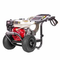 SIMPSON Gas-Powered Pressure Washer: Medium Duty, Cart, 3,600 psi, 2.5 gpm, Usable Per Week 20 hr (MPN PS60995). Key specifications — attr1034381: Honda; attr1037666: SIMPSON.