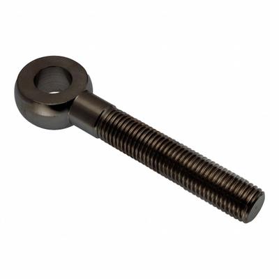 AMPG Fixed Rod End: Stainless Steel, Black Oxide, 6 in Hole Center-to-End Lg - Stainless Steel Male Threaded Fixed Rod Ends