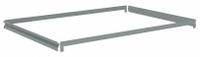 TENNSCO Shelf: 36 in x 36 in, 600 lb Load Capacity, Gray, Shelf (MPN ZAES-3636). Key specifications — Includes: (4) Beams; Shelf Configuration: Single Straight; Color: Gray; Frame Material: Steel; Brand: TENNSCO; Frame Finish: Zinc Plated; Product Type: Shelf.