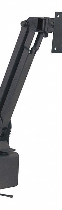 VIDEO MOUNT PRODUCTS Mount: Surface, For 10 in to 23 in Screens, Max. 25 lb, Fixed, 360° Swivel (MPN LCD2B). Key specifications — Manufacturer Part Number: LCD2B; Finish: Powder Coated; Includes Mounting Hardware: Yes; Material: Steel; Mounting Location: Surface; Brand: VIDEO MOUNT PRODUCTS; Color: Black.