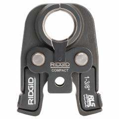 RIDGID Cordless Press Tool Jaw: 1 3/8 in Pipe, Copper, For RLS Press, Compact Tool Types (MPN 55148). Key specifications — attr518763: 1-3/8 in; attr518773: Jaw; attr518762: Copper; attr518771: Steel; attr518761: RLS Press; attr518760: RIDGID.