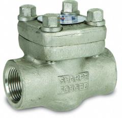 SHARPE Check Valve: Swing, 2-Way, Inline Valve Body, 2 in Pipe Size, FNPSM x FNPSM, 700°F, Std (MPN 4371001670). Key specifications — Seat Material: Metal; Brand: SHARPE.
