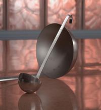 Ladle: Non-Sterile, Stainless Steel, 177.44 mL Capacity - mL, 6 fl oz Capacity - oz, 18-8 (MPN 58460). Key specifications — Material Grade: 18-8; Product Type: Ladle; Brand: APPROVED VENDOR.