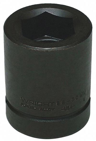 WRIGHT TOOL Budd Wheel Socket: 1 in Drive Size, 17 mm Socket Size, 4-Point, Std - Metric Budd Wheel Impact Sockets