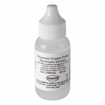 HACH Filling Solution: 30 mL Volume, Liquid, Bottle, Solution, 2759123 - Additional Calibration Solutions & Standards