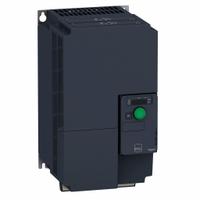 SCHNEIDER Variable Frequency Drive: In Phase Three, Out Phase Three, 20 hp, IP20, No Bypass, Compact (MPN ATV320D15N4C). Key specifications — Style: Compact; Color: Black/Green; Output Phase: Three.