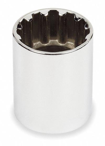 PROTO Socket: SAE, 3/8 in Drive Size, 3/8 in Socket Size, Spline, Std, Chrome - 3/8" Drive Hand Sockets