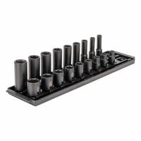 TEKTON Impact Socket Set: 3/8 in Drive Size, Small Set (0-50 pieces) Set Size, 18 Pieces, SAE (MPN SID91208). Key specifications — attr1204251: TEKTON; attr1215453: 3/8 in; attr1215454: 5/16 in to 3/4 in; attr1224229: Friction.