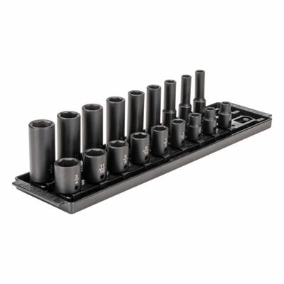 TEKTON Impact Socket Set: 3/8 in Drive Size, Small Set (0-50 pieces) Set Size - SAE Impact Socket Sets