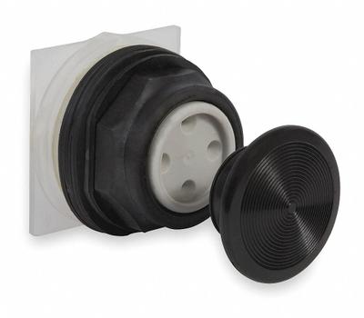 SCHNEIDER Mushroom Head Push Button: Black, 30 mm Mounting Size, Non-Metallic - Mushroom-Head Push-Button Operators
